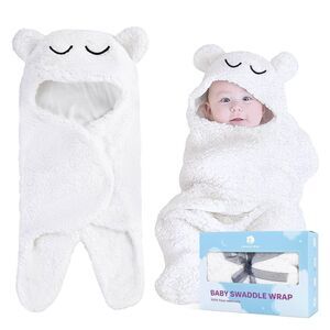 Snuggle Bear Baby Swaddle Blanket Wrap Cute Newborn Bear Onesie Ultra Soft NEW